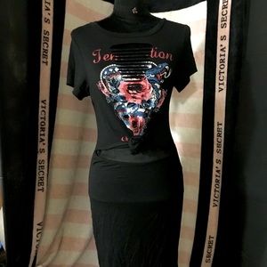 Sexy, revealing, distressed Black BodyconDress Med